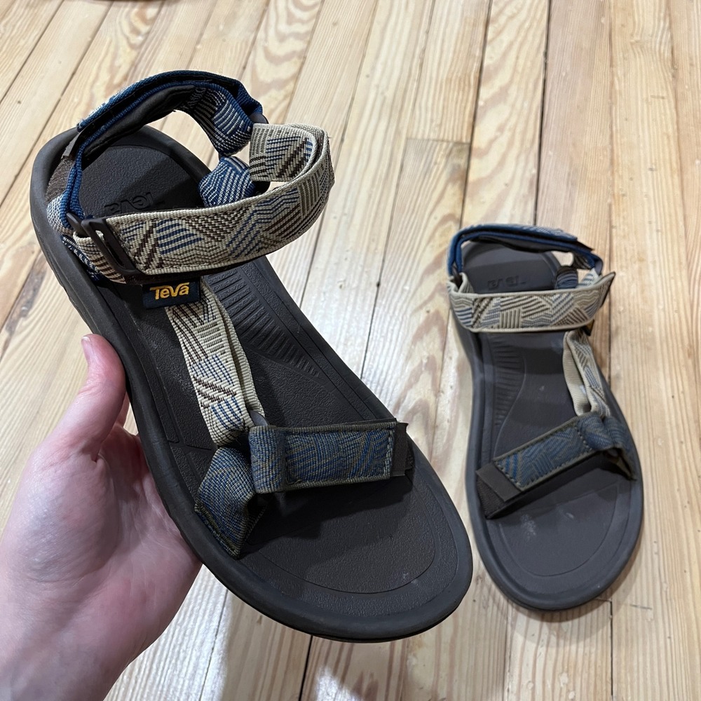 Teva Terra Fi 5 Universal Sandals Mens 9 Brown Blue Geometric Sport 1019234